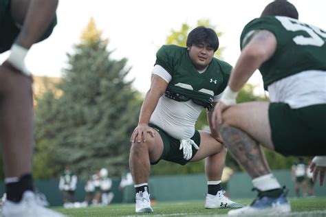 Sumo wrestler Hanada catches on quick as he learns to be a defensive lineman for Colorado State